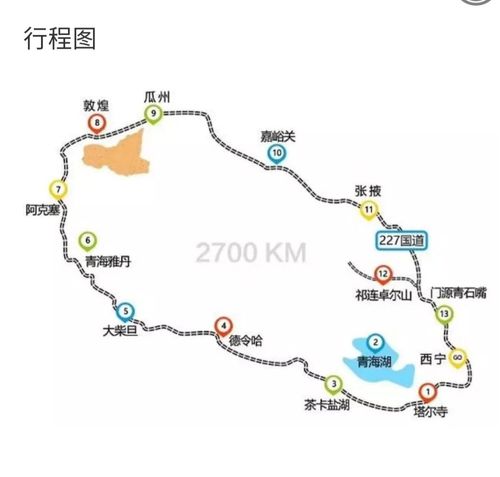 西北大环线_西北大环线旅游路线图